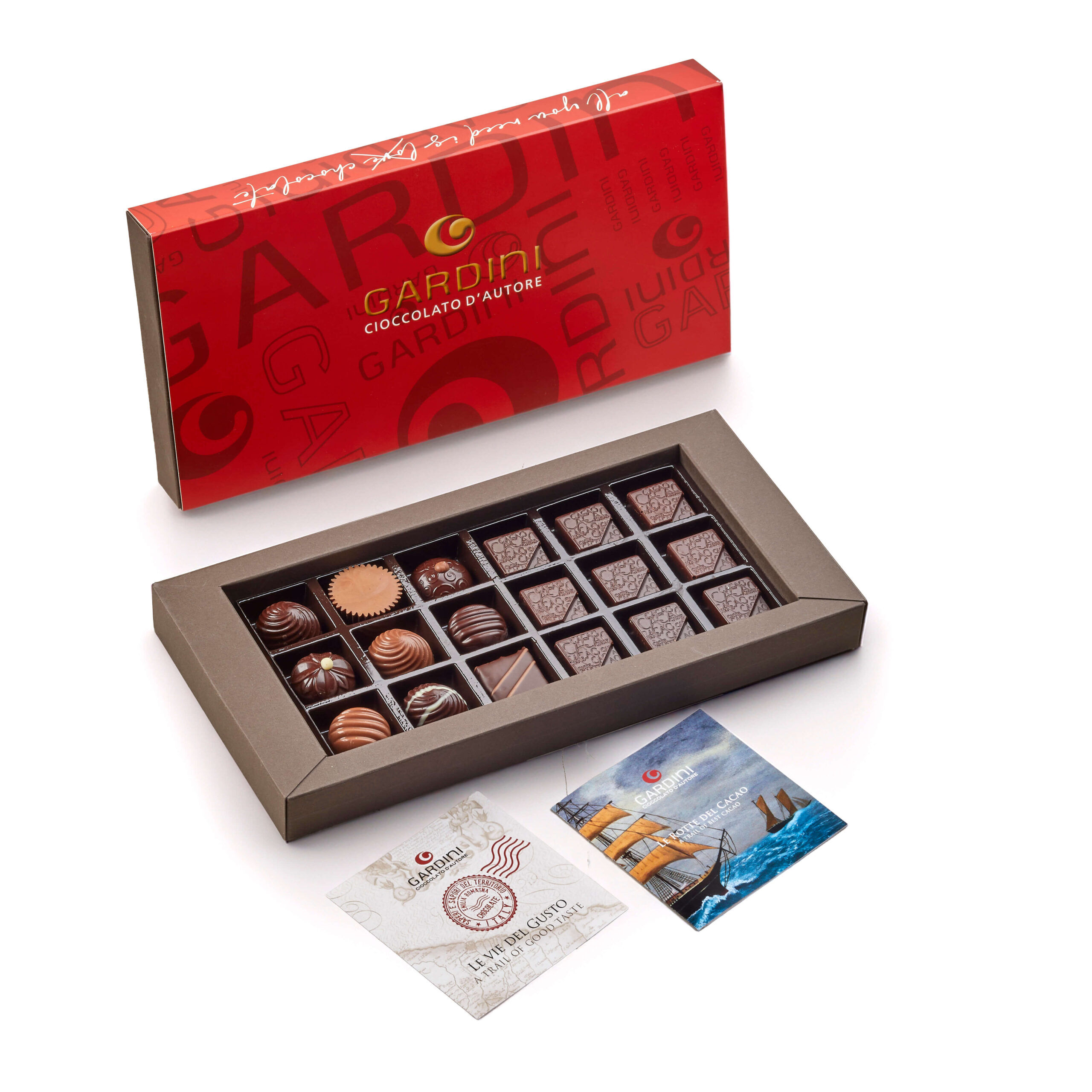 Confezione regalo Sfiziose Delizie Gardini con assortimento di praline