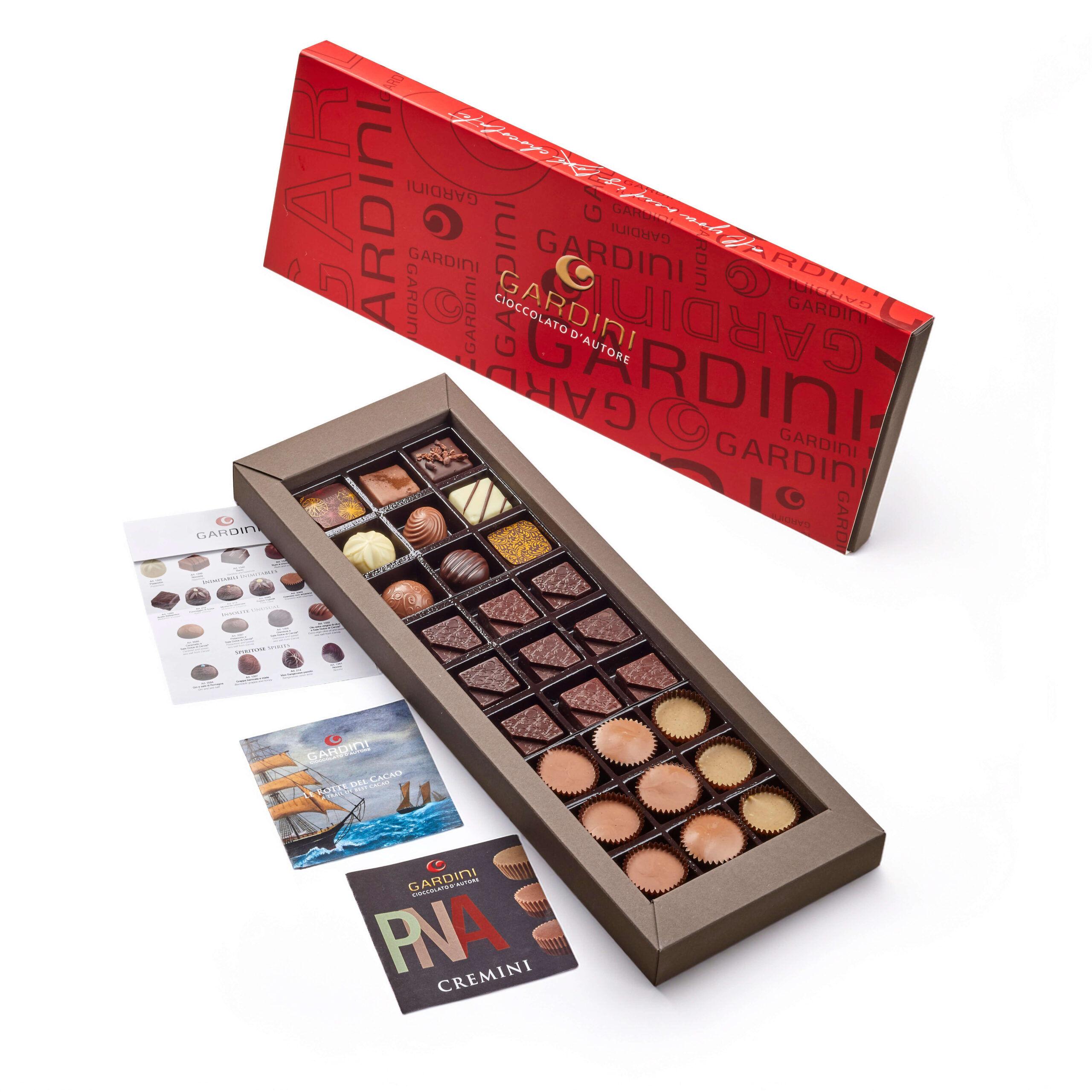 Confezione regalo Gardini Cioccolato Rotte del Gusto da 27 pezzi